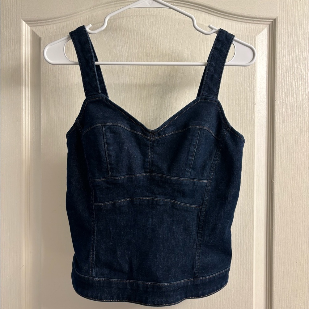 White House Black Market Denim Bodice